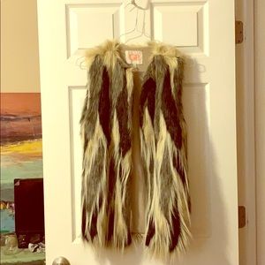Faux Fur Vest Gianni Bini